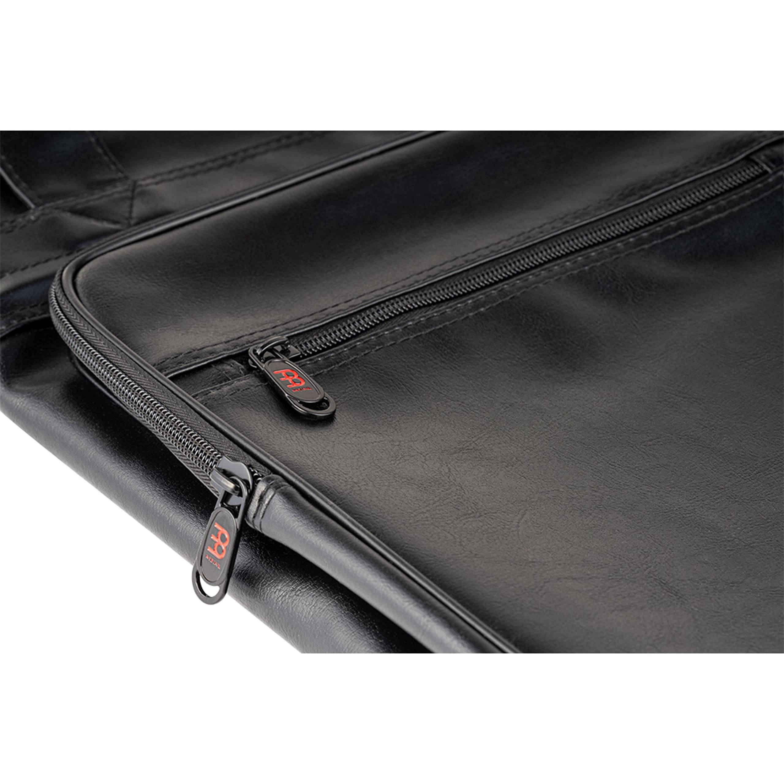 Meinl Cymbals Deluxe Stick Bag – Drumstick Tasche mit Rucksackgurt für Sticks, Rods, Jazz Brushes und Mallets plus externe Fächer – Schlagzeug Zubehör, Schwarz (MDLXSB)