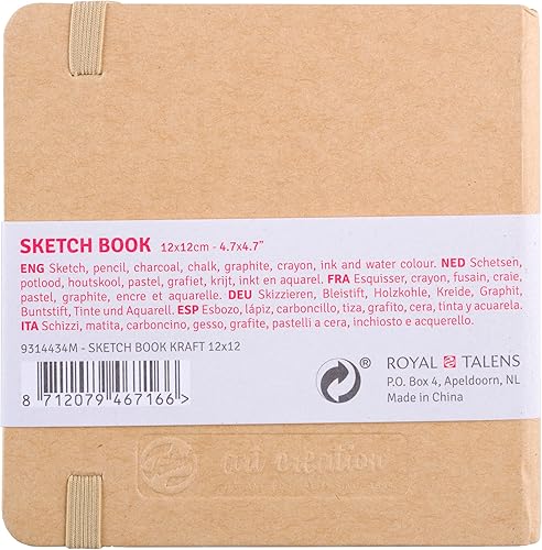 Miniatura 9 de Tarens T9314-012M Art Creations Cuaderno de bocetos, cuaderno de dibujo, 5.1 x 8.3 pulgadas (5.1 x 8.3 in), rosa pastel, grosor 4.9 ozpies cuadrados