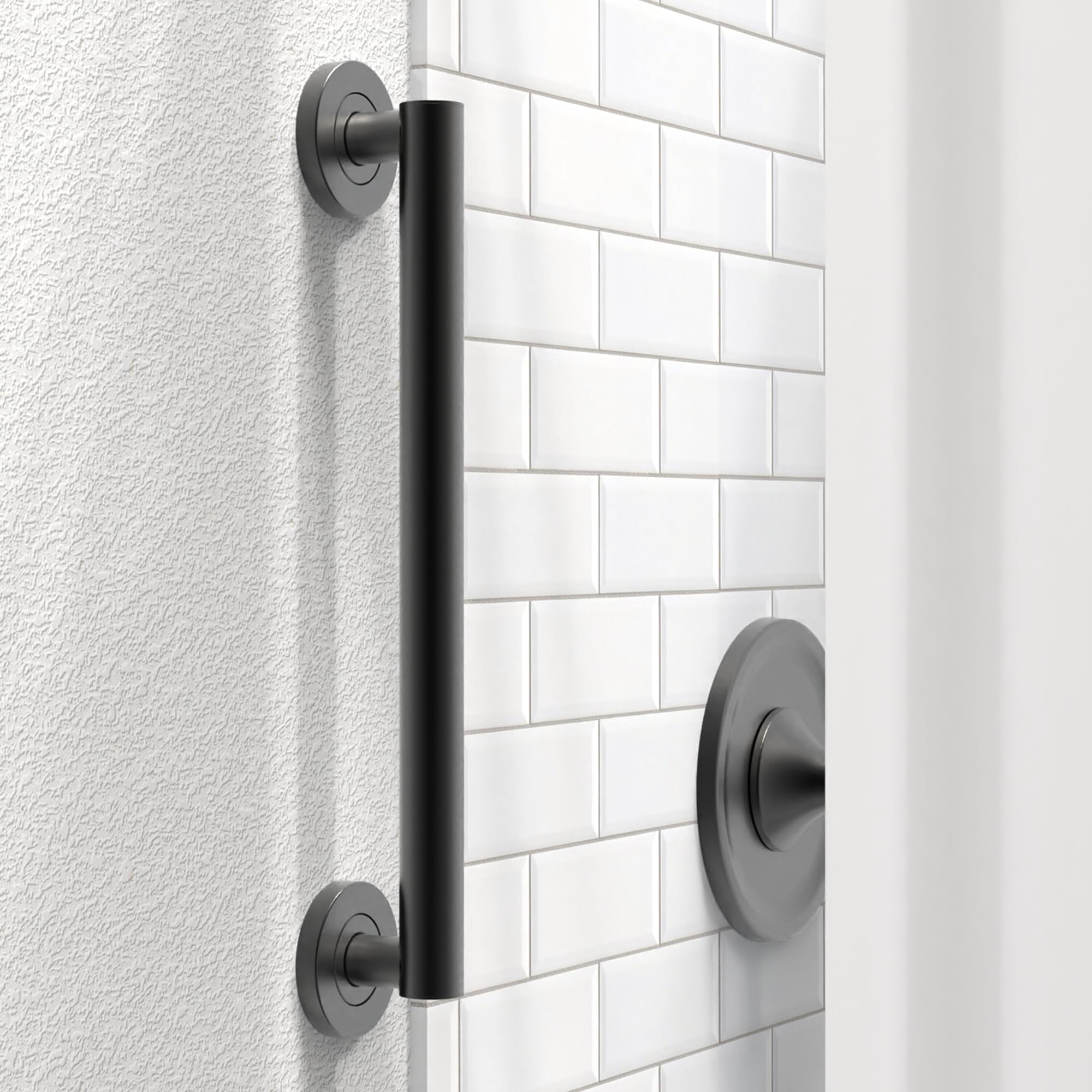 AquaChase 16-Inch Matte Black Grab Bar