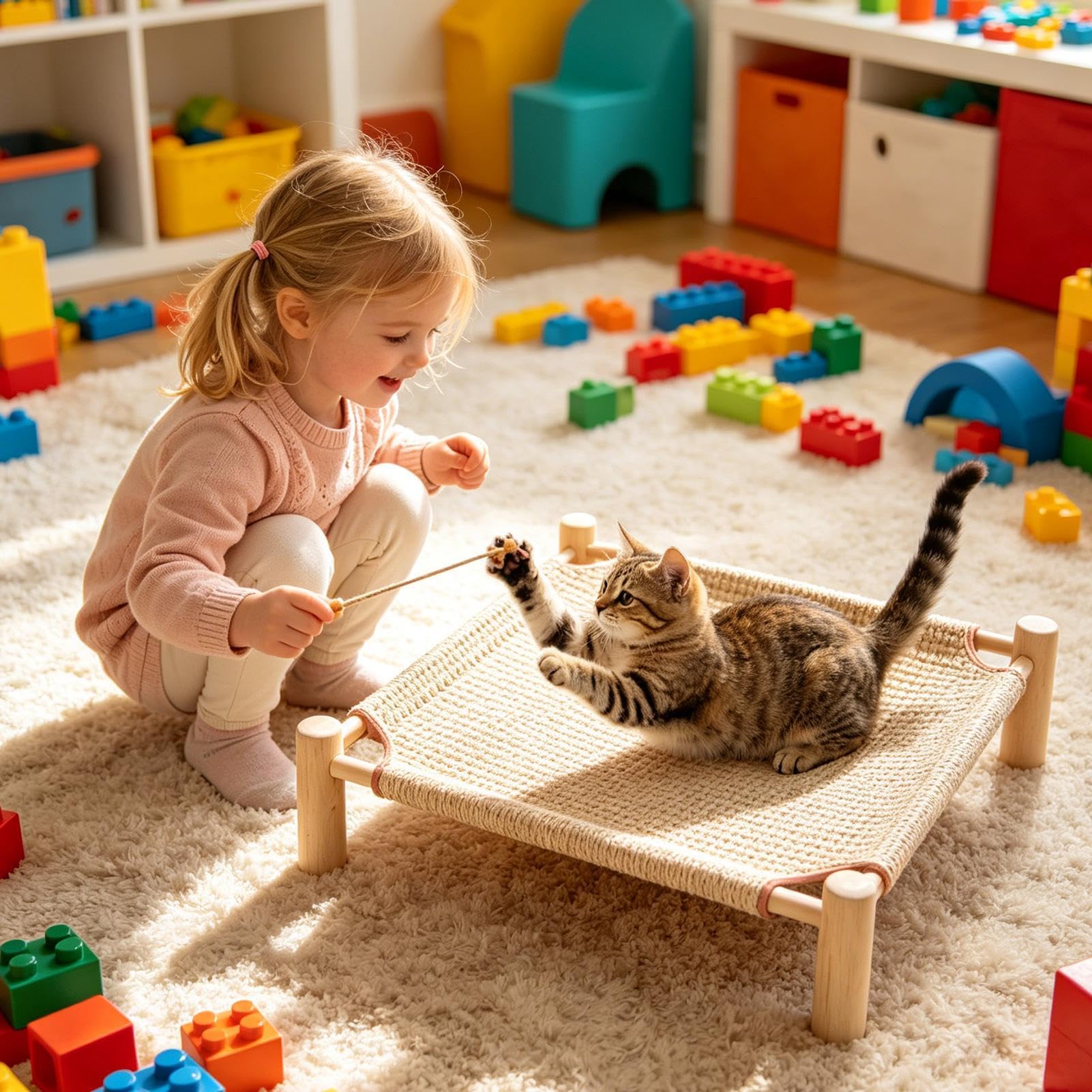 Cuccia per gatti resistente ai morsi, facile da pulire, resistente all'umidità | Cuccia per animali domestici per cuccioli, gattini, animali, soggiorno, camera da letto, balcone, cortile, cortile