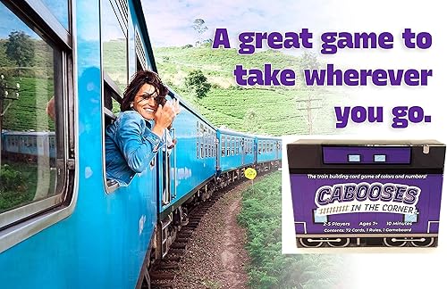 Miniatura 7 de Fácil, divertido, educativo - Juego de cartas de construcción de trenes para toda la familia - 2-5 jugadores - Colores, números - Inglés, Español -