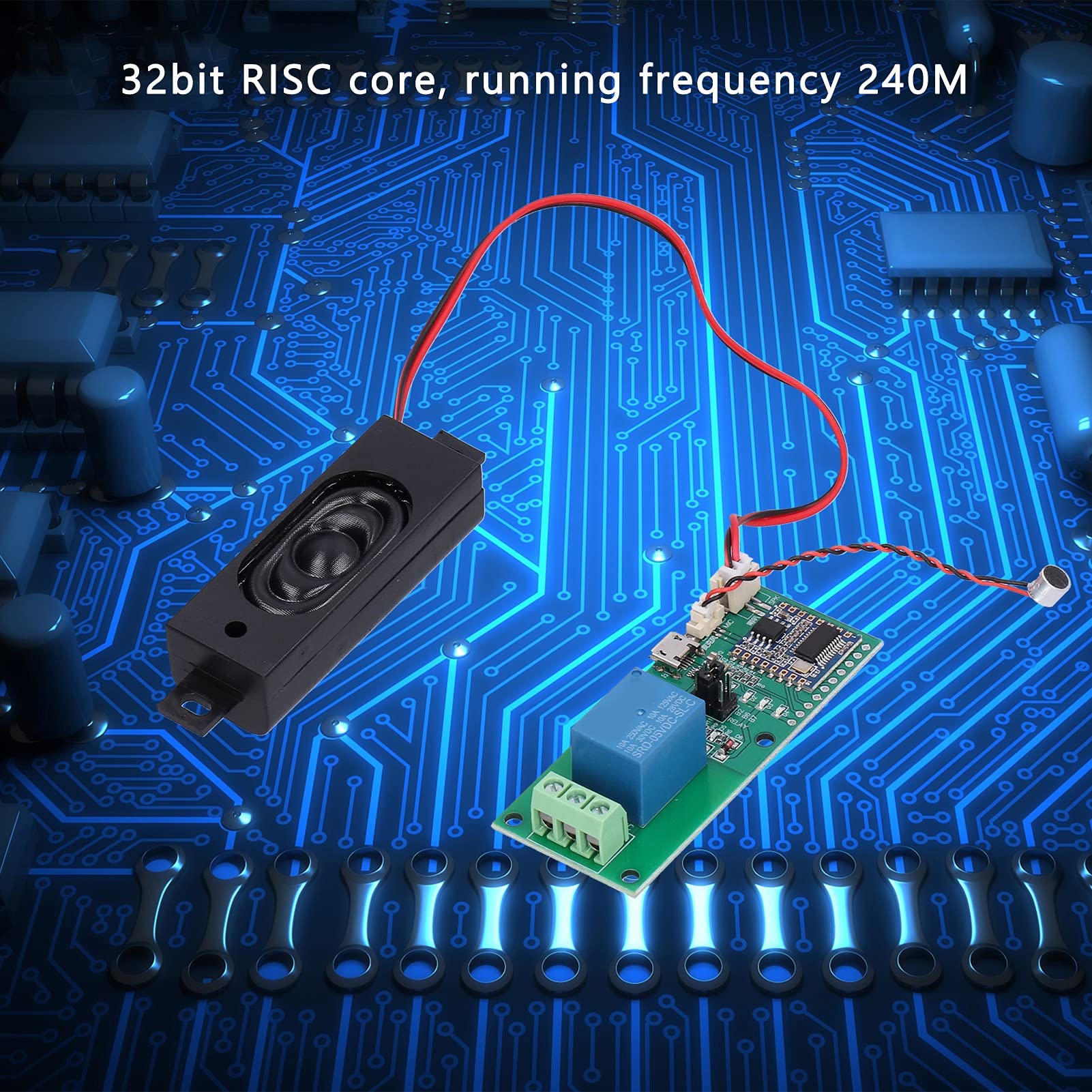 Module Reconnaissance Vocale Elechouse V3 Programmable HLK‑V20 Carte ASR Intelligente