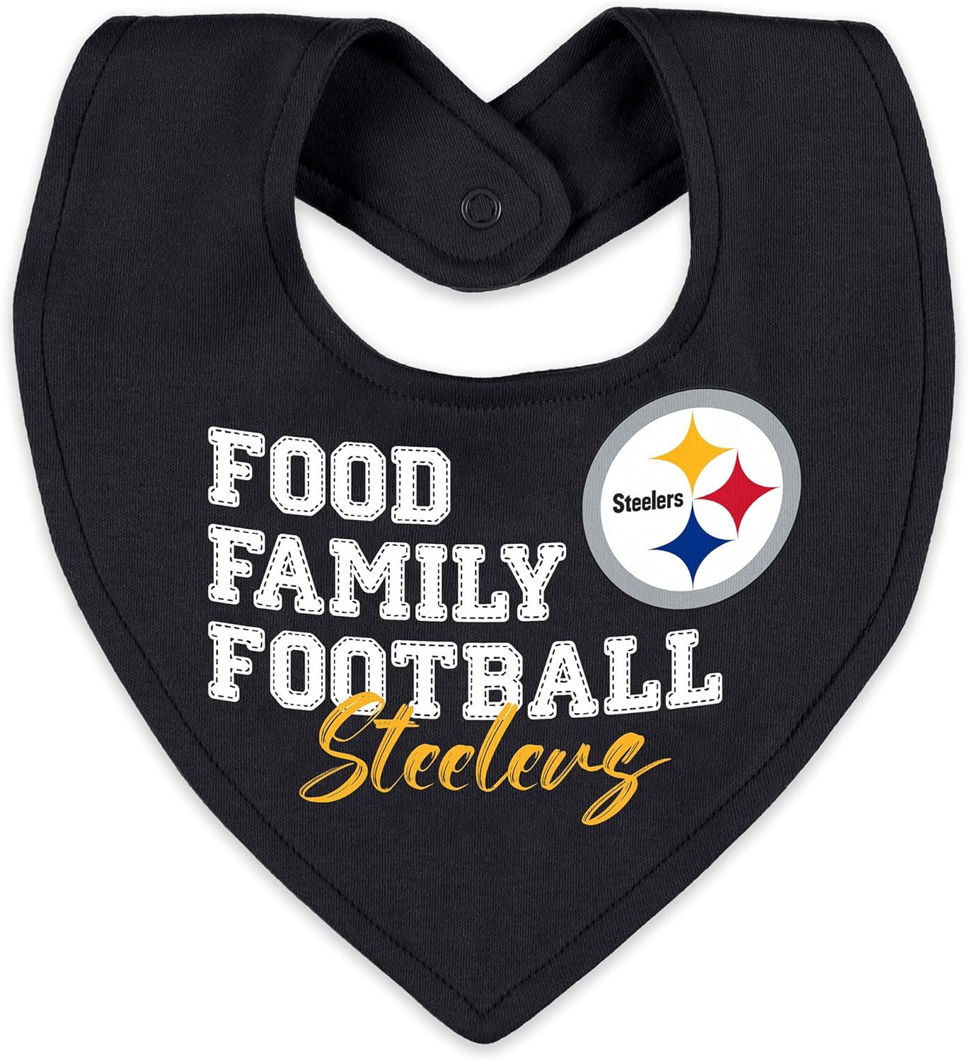WEAR by Erin Andrews Infant & Newborn Pittsburgh Steelers Sleep and Play Full-Zip Sleeper & Bib Set
