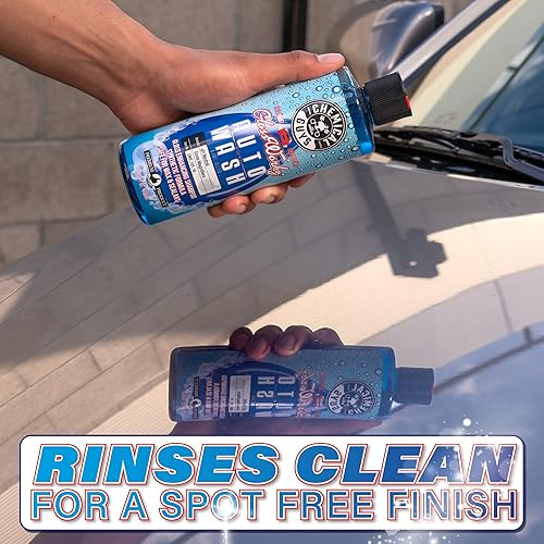 Miniatura 8 de Chemical Guys CWS_133_16BK - Cubeta para detalles, manoplas y accesorios para lavado de autos (6 artículos) con jabón de lavado brillante