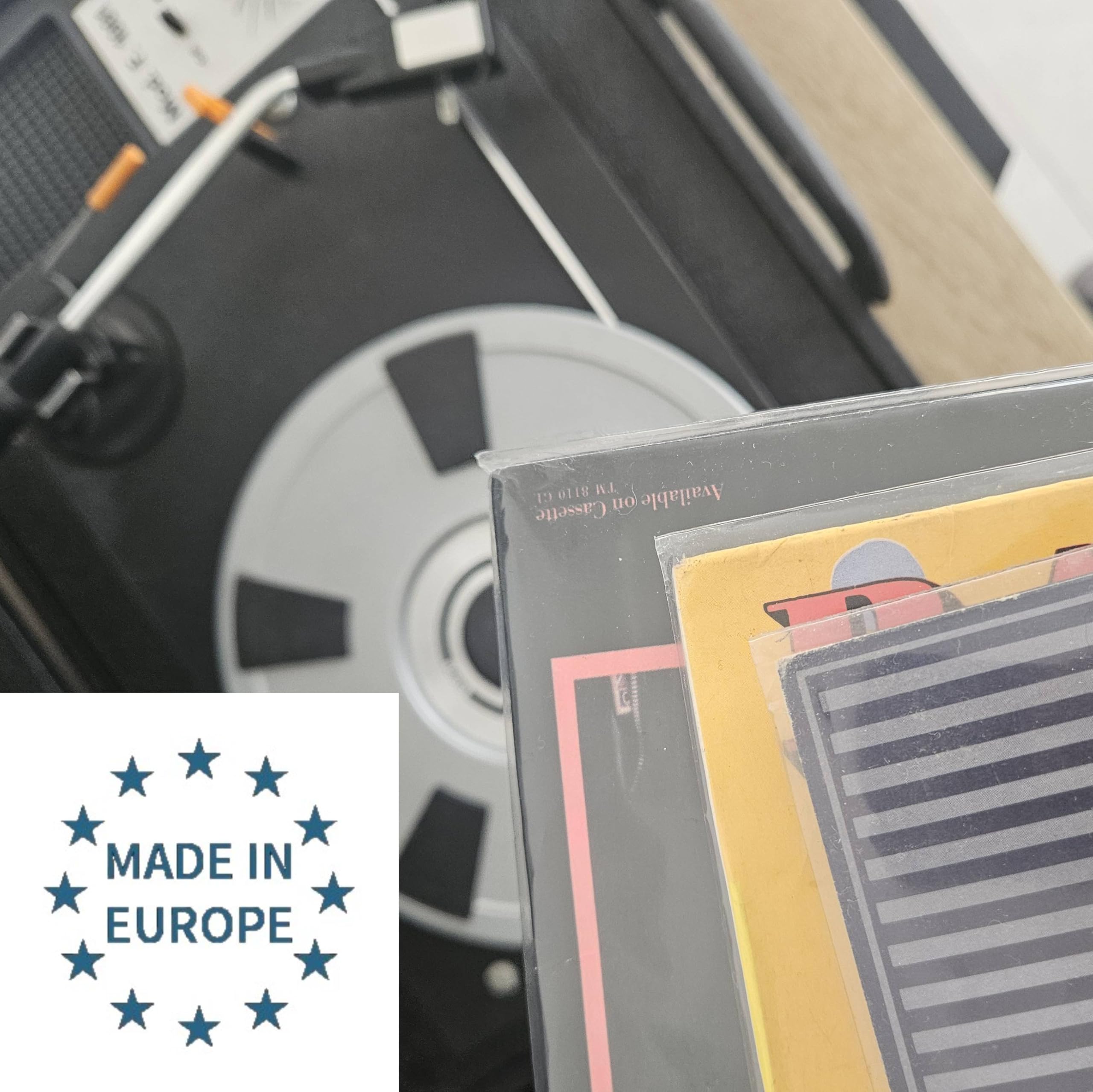Sobres para discos de vinilo de 12 pulgadas (33 rpm), cubiertas protectoras transparentes (100 unidades)