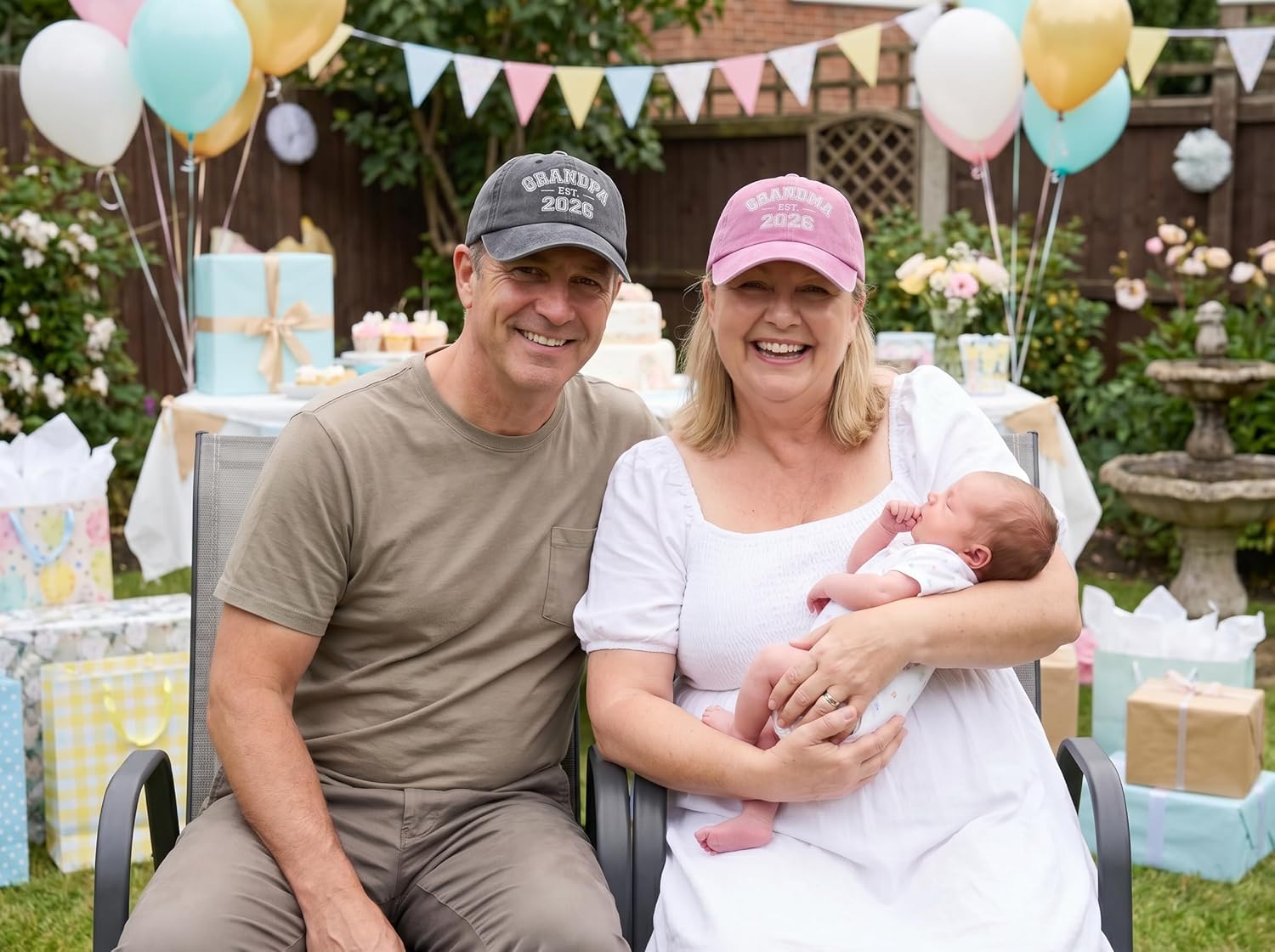 Embroidered Matching Hats for Bride Groom Hubby Wifey Grandma Grandpa Unccle Auntie Mom Men and Women