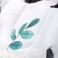 Vista 206 de CVHOUSE Juego de ropa de cama con diseño de panda, juego de edredón individual con panda y 2 fundas de almohada, lindo juego de colcha kawaii