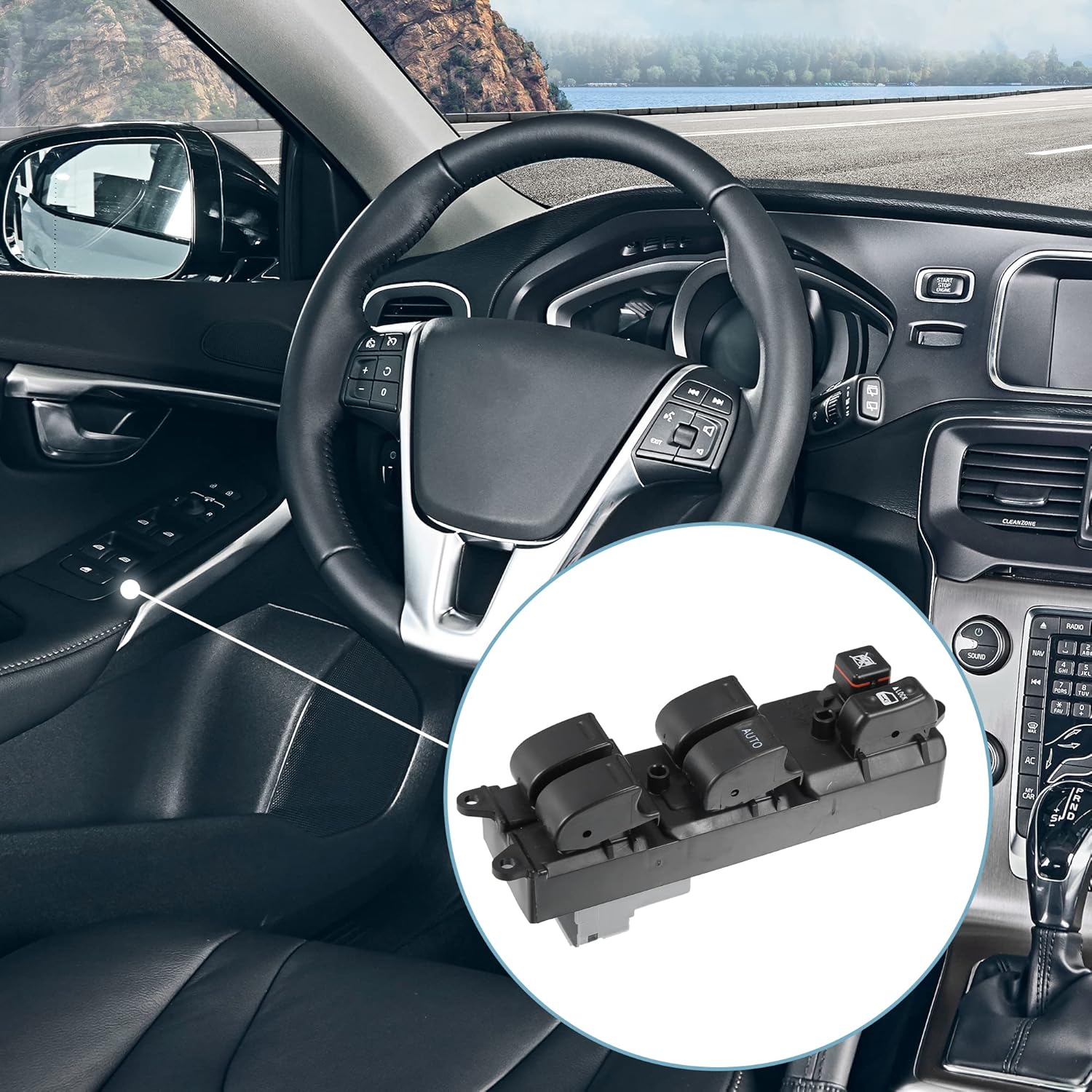 X AUTOHAUX Front Left Driver Side Power Window Master Control Switch 84820-0K061 for Toyota Hilux 2004-2007 Hilux 2009-2015