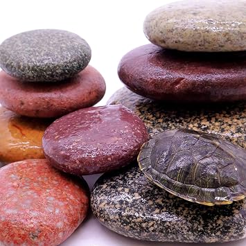 River Rocks Decorative Ornamental Pebbles, Garden Landscaping Stones, Gravel Filler for Plants, Vases, Succulents, Home Decor