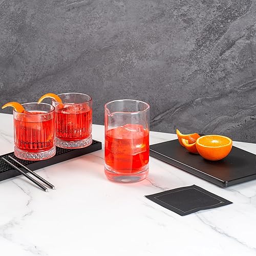 Miniatura 9 de Restaurantware Vaso mezclador de cóctel de 30 oz  soplado a mano, cristal  4 12" x 4" x 6 12" - caja de 1 unidad
