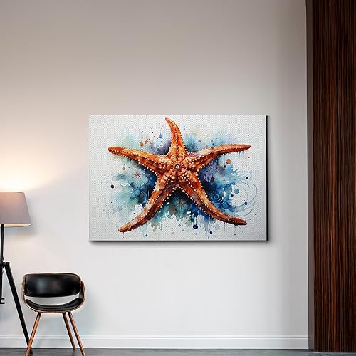 Miniatura 3 de Starfish and Seashell Photo Nature canvas print Sea Beach Wall Art Blue Sea sand Home bathroom ocean sunset beach artwork Tropical Fish art