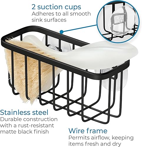 Vista 22 de InterDesign Gia ventosa para cocina, Metal, Blanco Perlado, normal