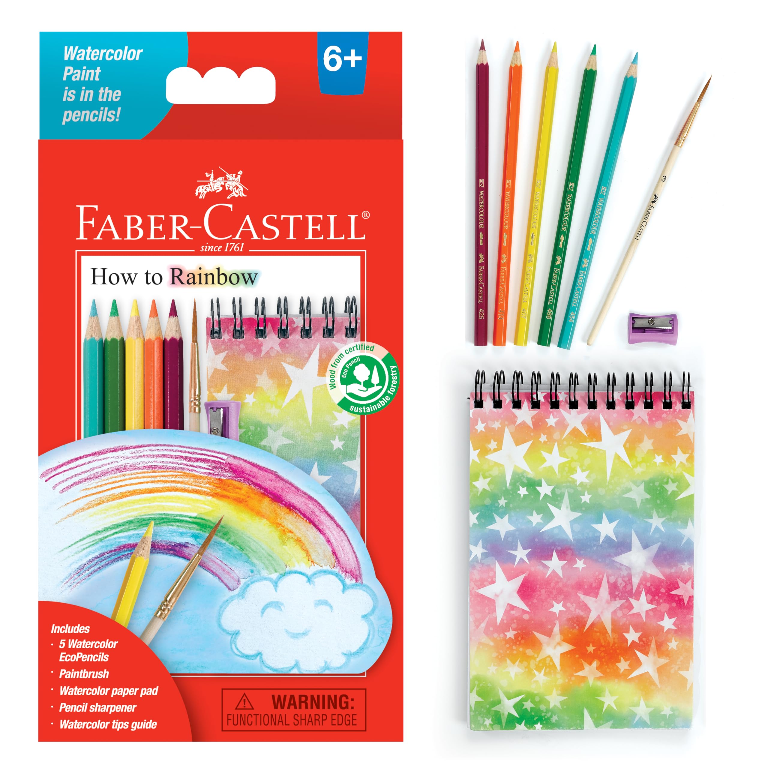Amazon.co.jp: Faber-Castell 水彩鉛筆セット 虹色鉛筆セット - 子供用
