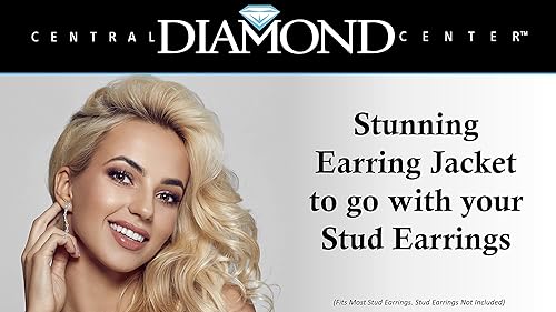 Miniatura 3 de Chaqueta de pendientes para pendientes en plata de ley 925 maciza fabricada con circonita cúbica pura brillante