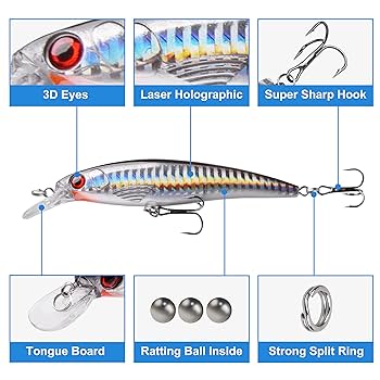 トップゲームルアー6個セット Amazon.co.jp: ルアー バス釣完全攻略 ワーム色々100個セット