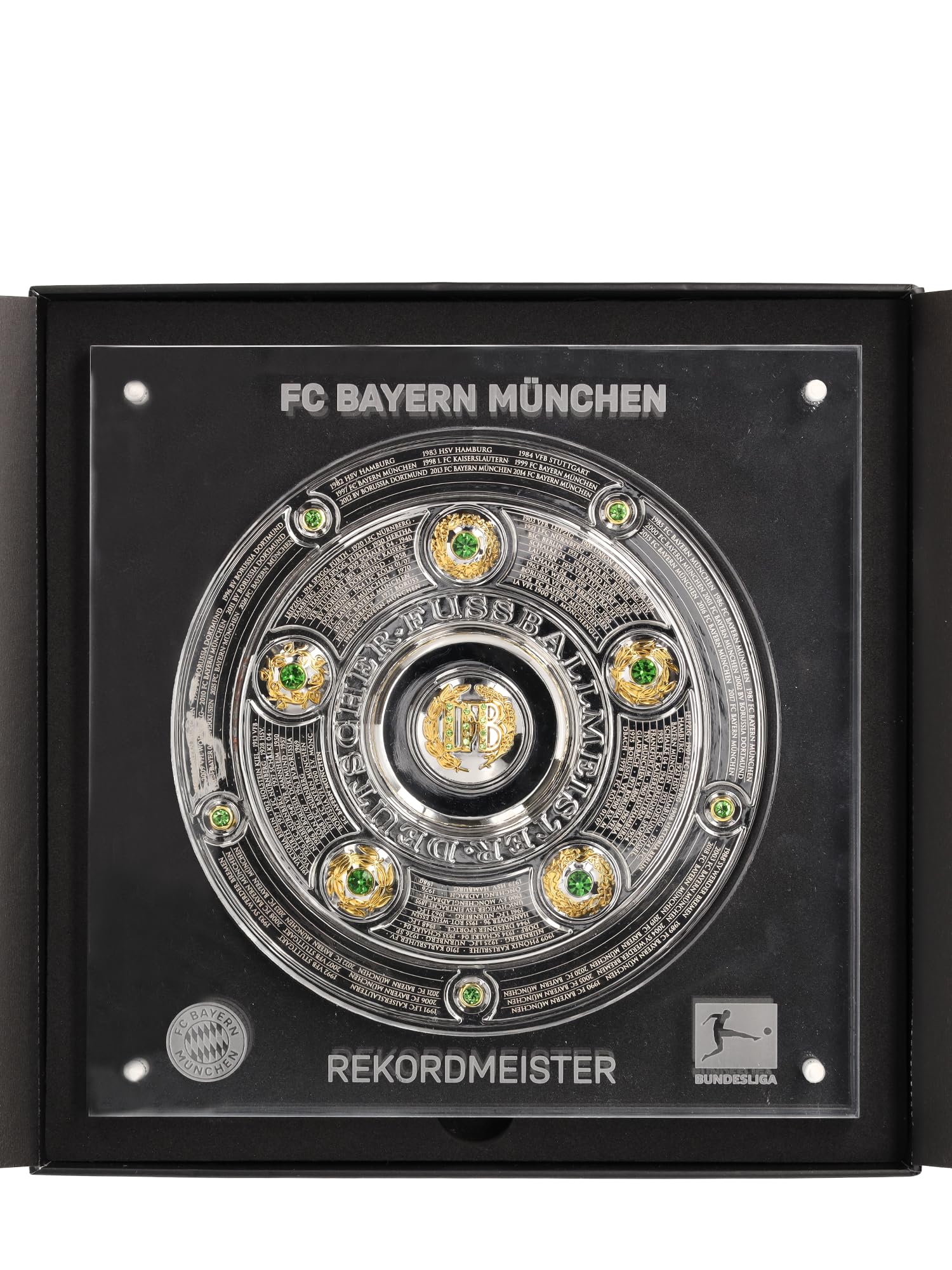 FC Bayern München I Meisterschale 15 cm Rekordmeister I Silber