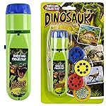 Georgie Porgy Children Projector Toys Educational Science Set Wall Ceiling Tent Torch Toddler Flashlight for Kids Gifts for Boys Girls (Dinosaur)