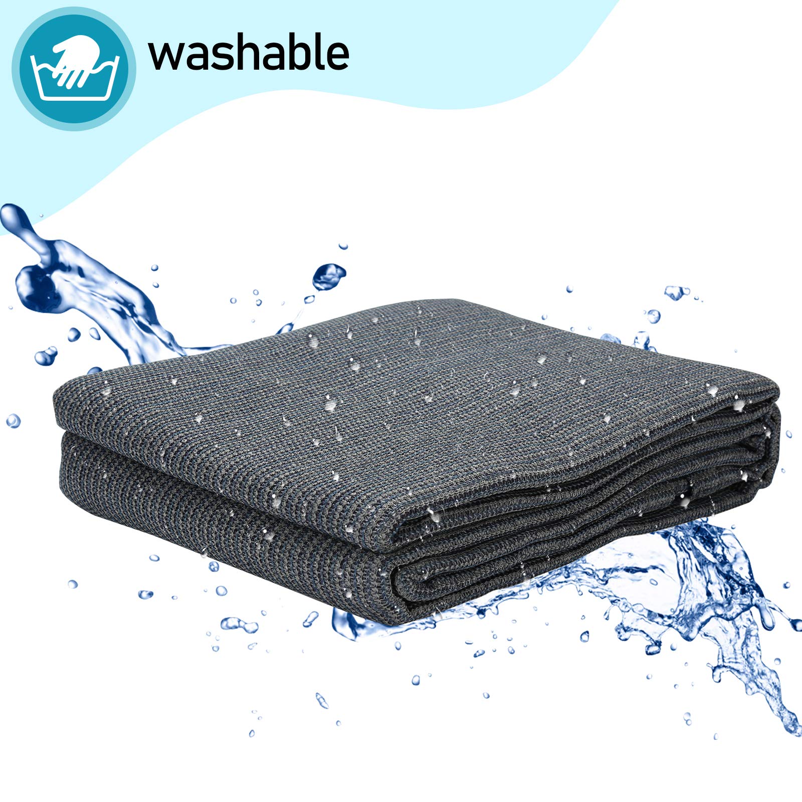 VINGO Tapis d'auvent - Tapis de camping - Imperméable et respirant - Différentes tailles : 250 x 300-400 - 300 x 300-600 - 400 x 400-600 (250 x 250)