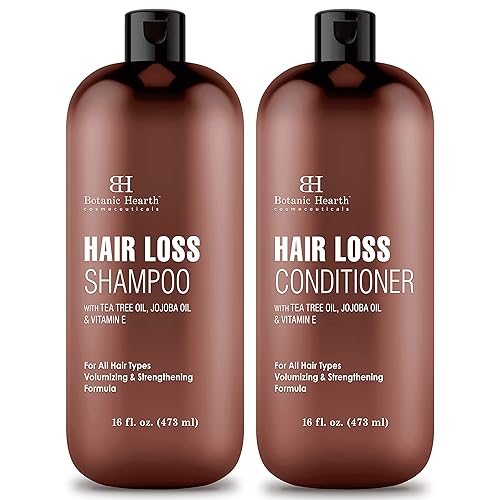 Botanic Hearth Champú y acondicionador para pérdida de cabello  Obtén protección contra el cabello seco, dañado y dañado  Juego de champú y