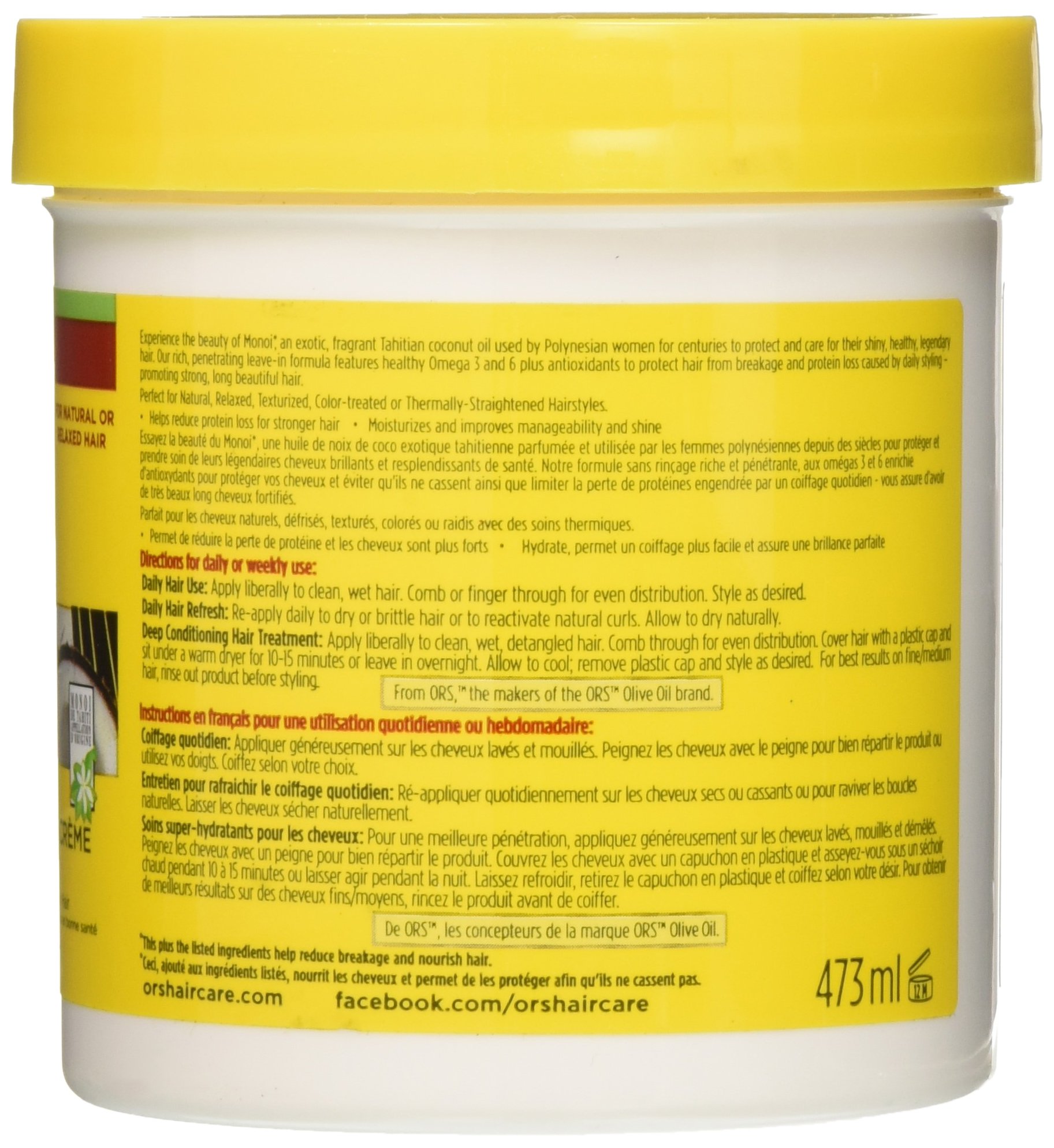 ORS Monoi Oil AntiBreakage Leavein Conditioning Creme, 16 Ounce Buy