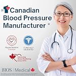 BIOS Diagnostics Elite Surveillance de la pression artérielle avec dépistage de la fibrillation auriculaire, AFIB Moniteur, moniteur de pression artérielle à domicile, 2 Utilisateur 99 mémoire, exactitude clinique, utilisation à domicile, #1 Fabricant canadien de pression artérielle*