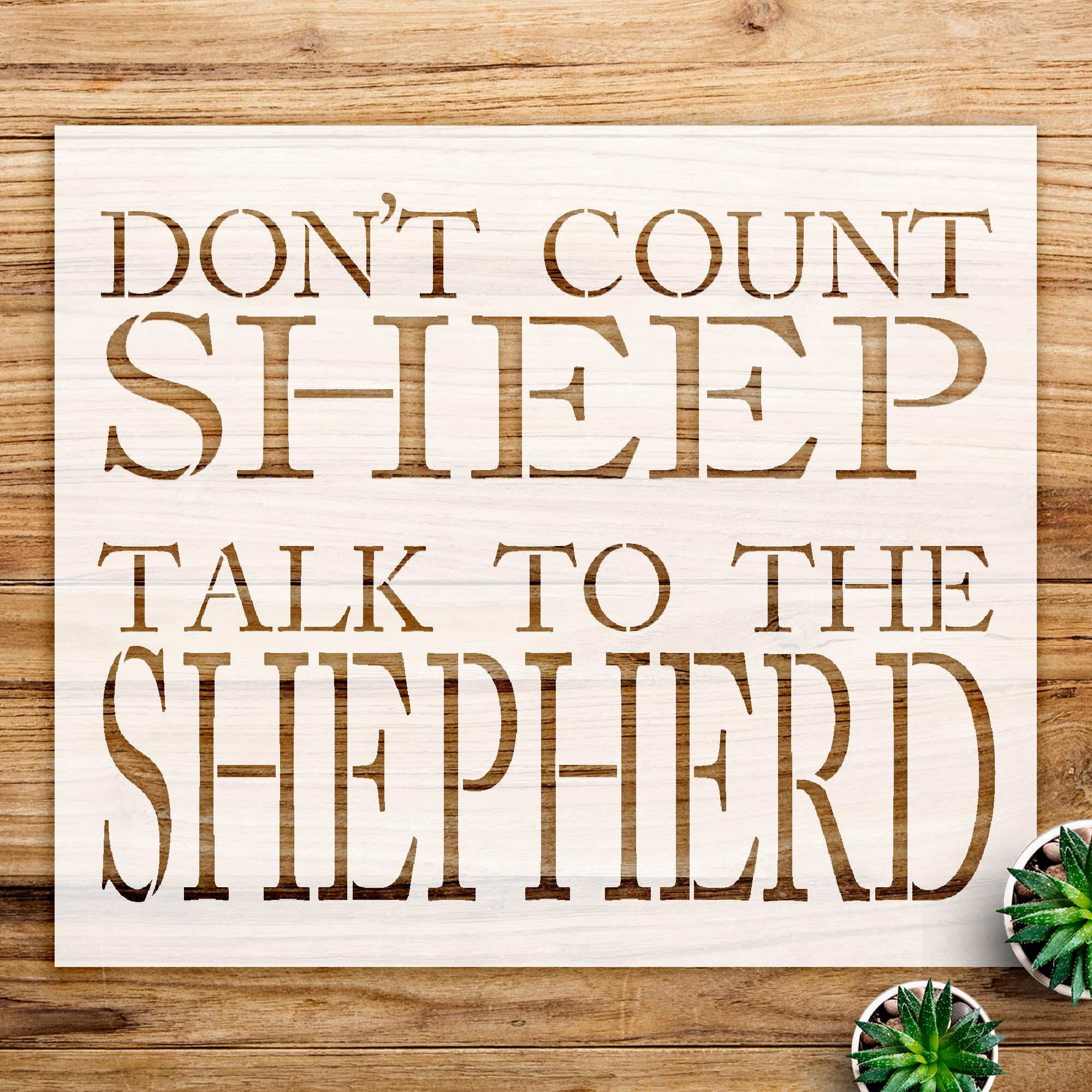 Shepherd Stencil Pattern for Walls and Crafts, Reusable Mylar Template, Ideal for Home Decor and Artistic Projects - Size A3 (16.5