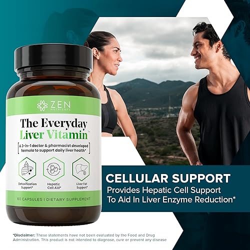 Miniatura 7 de The Everyday Liver Vitamin - Limpieza del hígado desintoxicante y reparación con cardo de leche orgánico, raíz de diente de león, BergaCynFF y