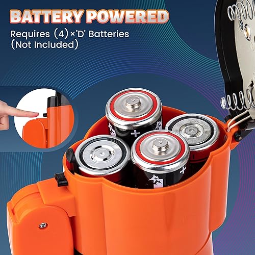 Miniatura 6 de Altavoz Megáfono Portátil de 30 Vatios con Voz, Sirena/Alarma y Grabación de 240S con Control de Volumen y Correa