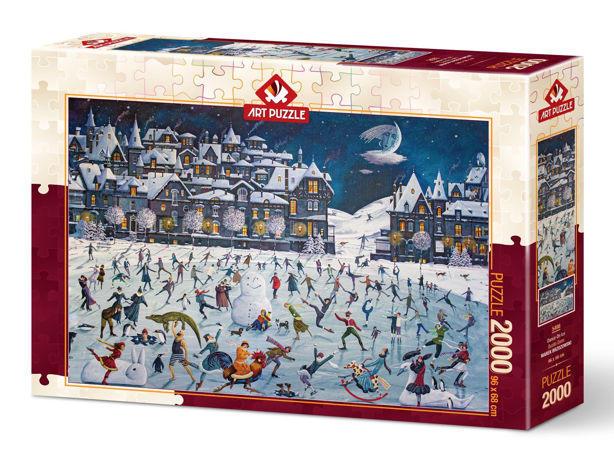 Puzzle 2000 elementów: Taniec na lodzie