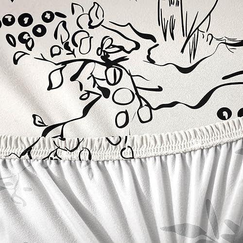 Vista 21 de Eco-Ancheng Funda para silla de comedor, funda extraíble para protección de banco, asiento y silla, sala de estar y cocina A1