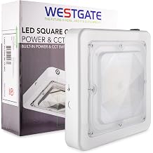 Westgate CXES-30-60W-MCTP-WH LED Ceiling Light, Flush Mount Ceiling Light, Square White Design, 120-277VAC, 3000K/4000K/5000K, 7,800lm,