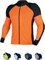 Vista 11 de WICKED STOCK Camisa de motocicleta blindada de malla para hombres y mujeres – Camiseta protectora de motocicleta de malla CE nivel 2 para verano