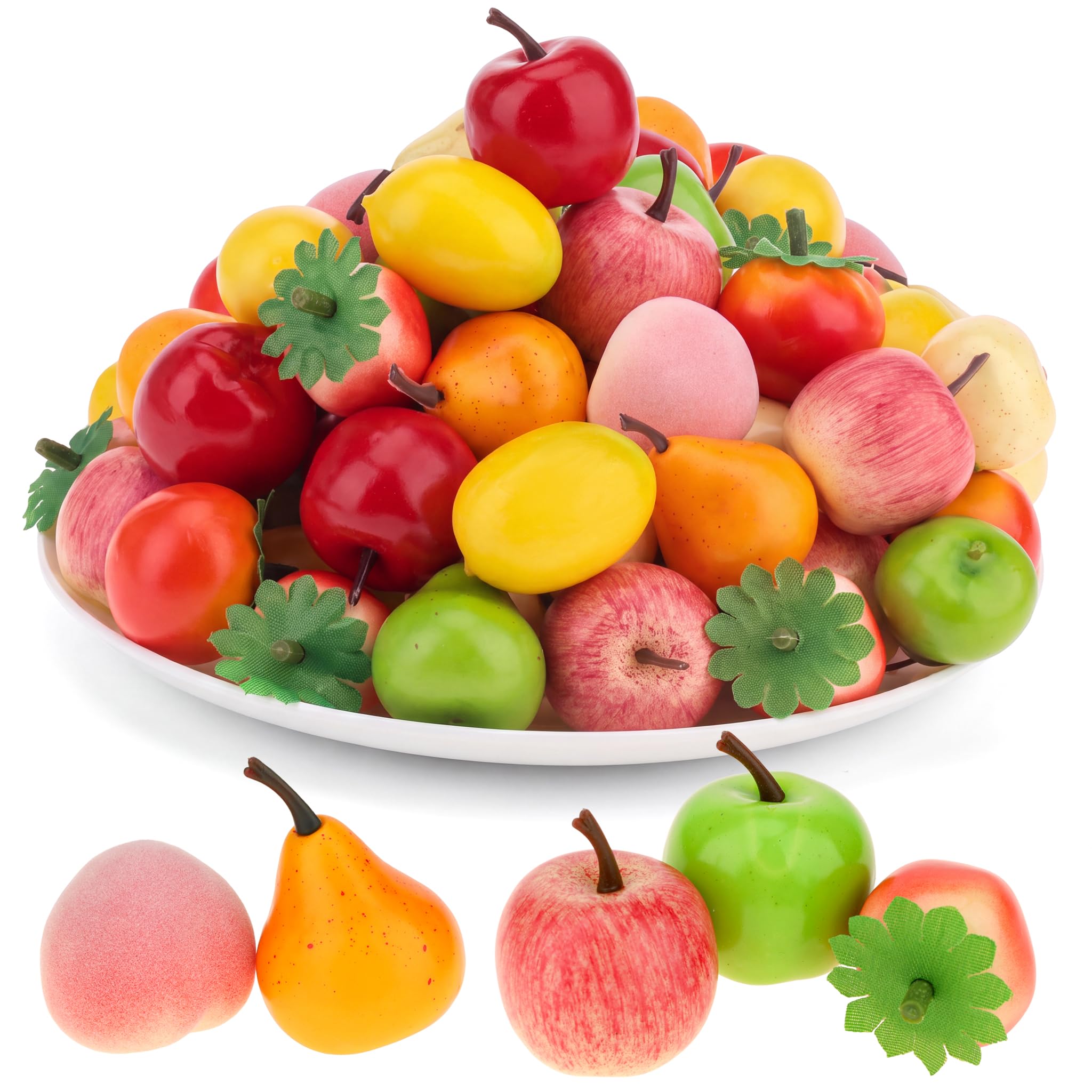 Amazon.com: Gresorth Fake MINI Fruit Apple Pear Tomato Peach Lemon