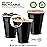 Stock Your Home Black Plastic Cups Disposable, 16oz (50 Count) Heavy-Duty, Large Party Cup Pack Bulk Pack for Drinking Punch, Soda, Wine, Beer, 4th of July, Halloween