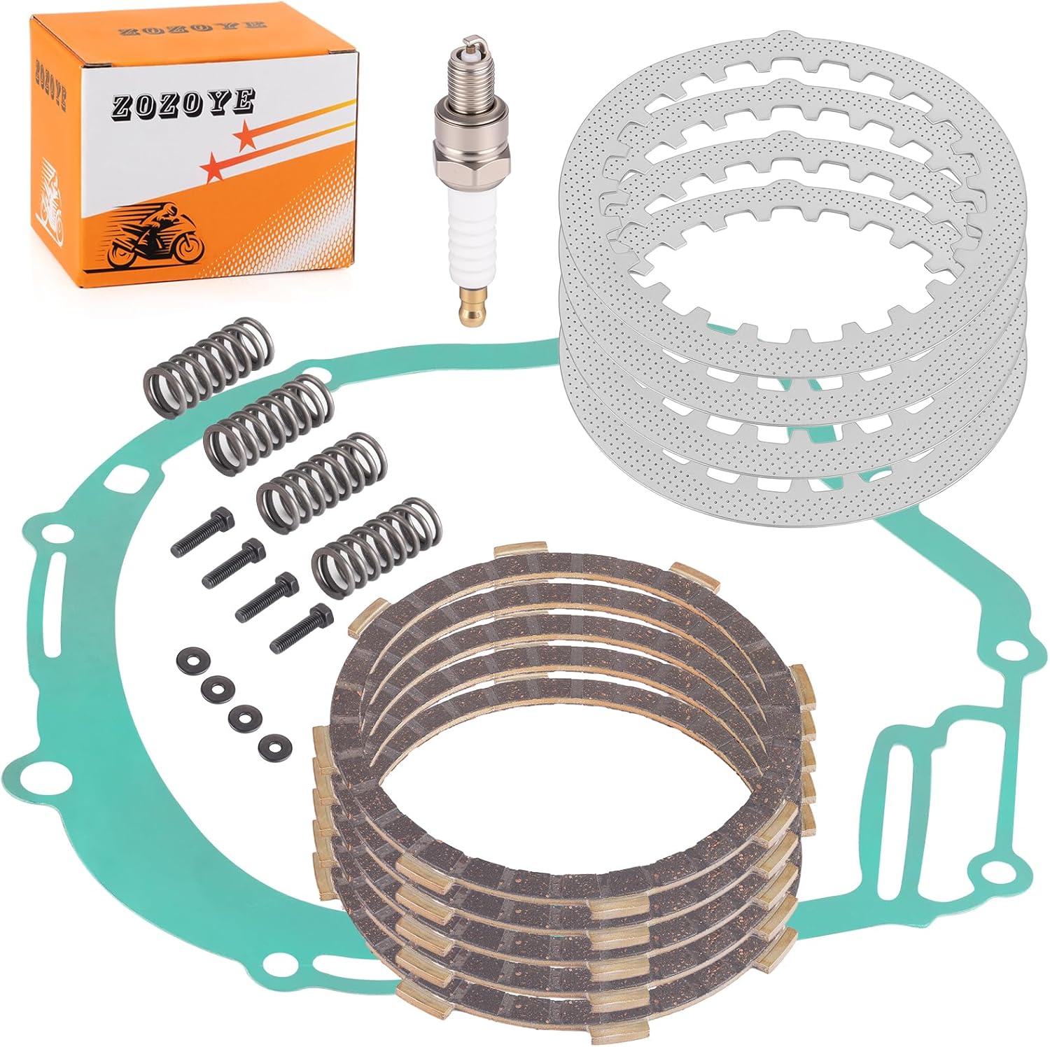 Heavy Duty Clutch Kit w/Gasket Springs for Yamaha TTR125 TTR125E TTR125L TTR125LE 2000-2023