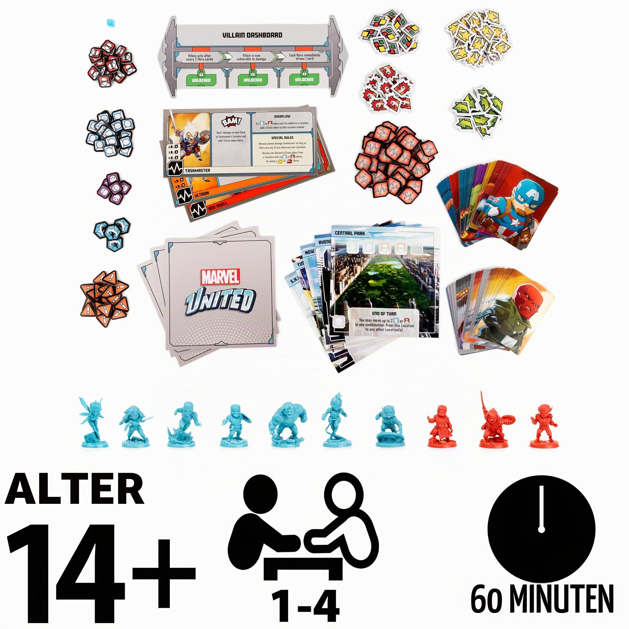 Spin Master Games Marvel United Super Hero Kooperatives Strategiespiel für Erwachsene und Kinder ab 8 Jahren