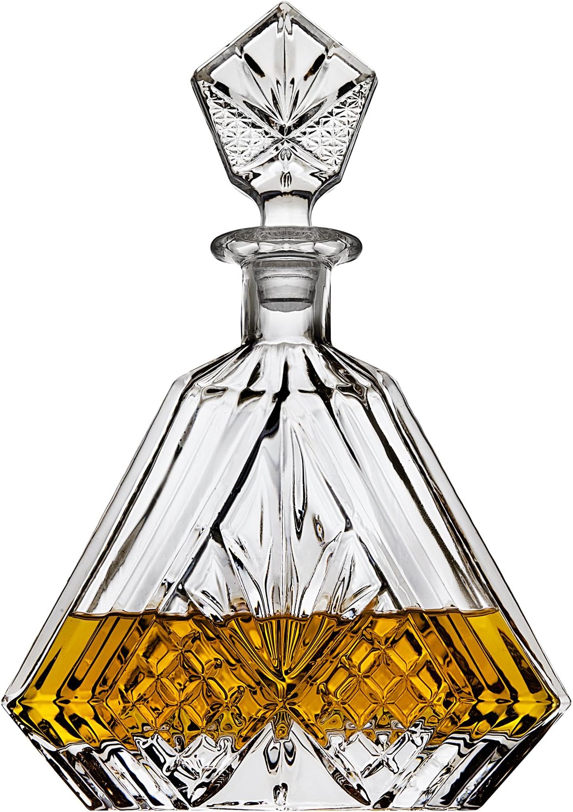 Triangular Whiskey Decanter for Liquor (750ml)