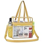 Oraben Clear Bag for Stadium Events 12x6x12 Clear Tote Bag for Women Sports Fan Tote Transparent Lunch Bag for Work Concert