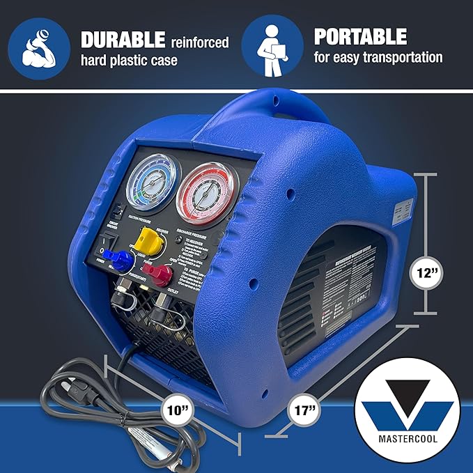 Sistema de Recuperación de Refrigerante Mastercool 69000, Compresor sin Aceite miniatura 5