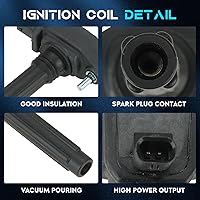 Vista 2 de Juego de 6 bobinas de encendido de 3.6L compatibles con Chrysler 200 300 Town & Country, Dodge Avenger Challenger Charger Durango Grand Caravan