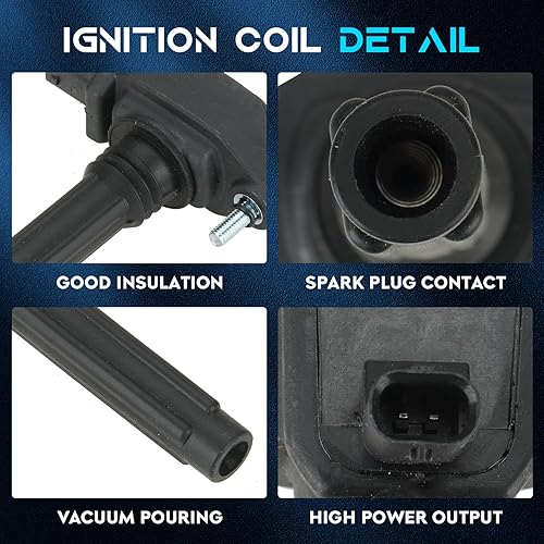 Miniatura 2 de Juego de 6 bobinas de encendido de 3.6L compatibles con Chrysler 200 300 Town & Country, Dodge Avenger Challenger Charger Durango Grand Caravan