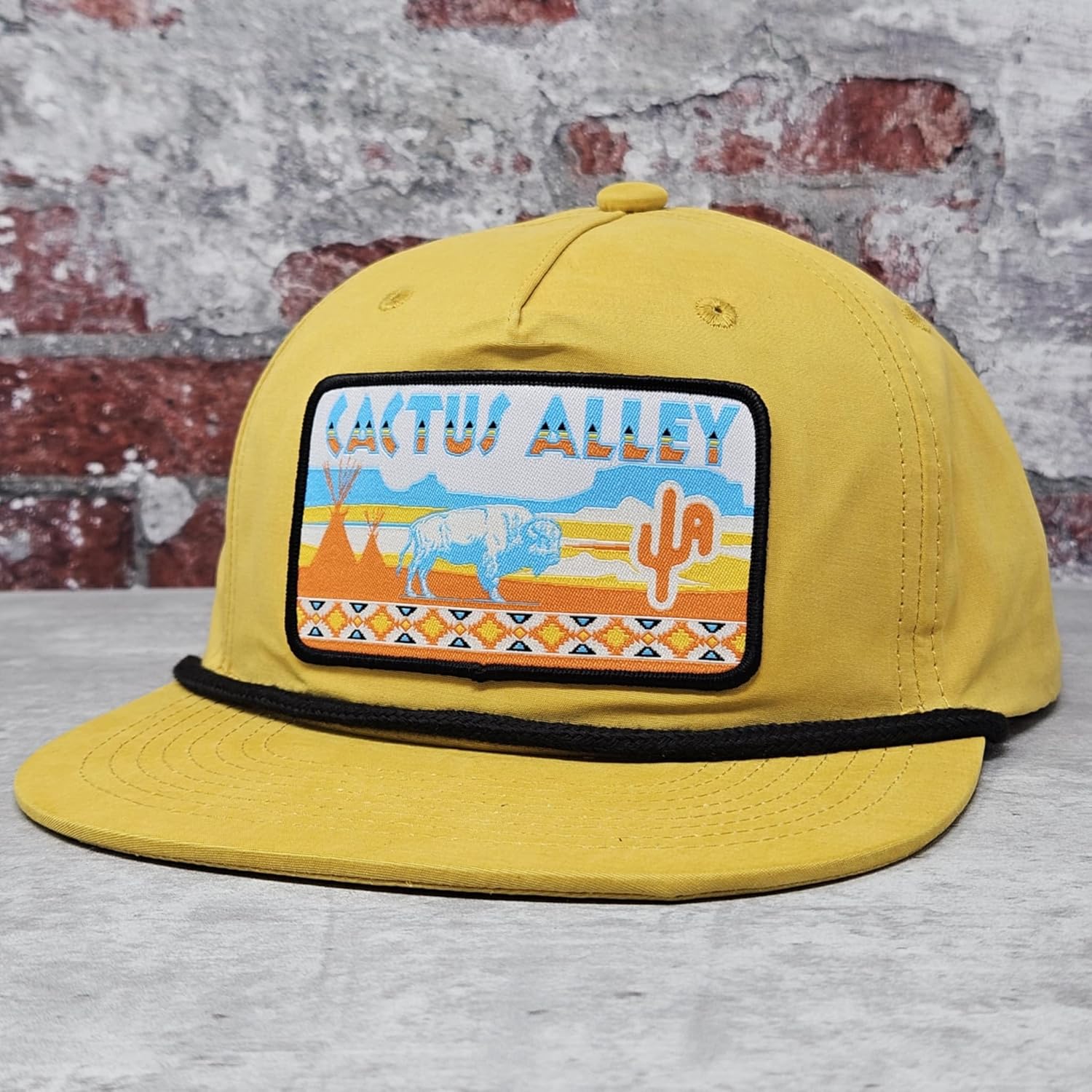 CACTUS ALLEY HAT CO. Western Lifestyle Texas Ranch Rodeo Inspired Adjustable Snapback Patch Hat - Image 4