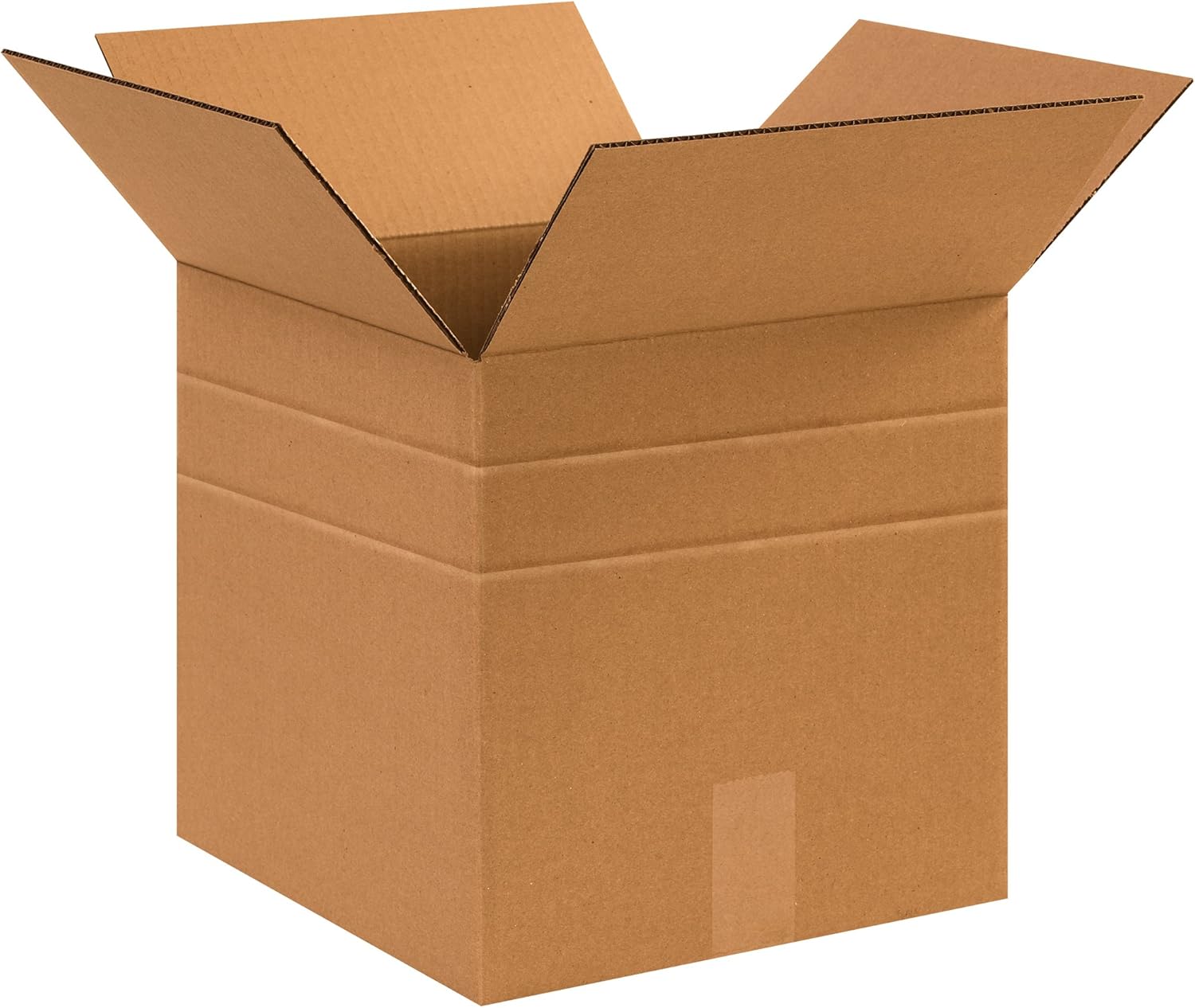Partners Brand PMD121212 Multi-Depth Corrugated Boxes, 12"L x 12"W x 12"H, Kraft (Pack of 25)