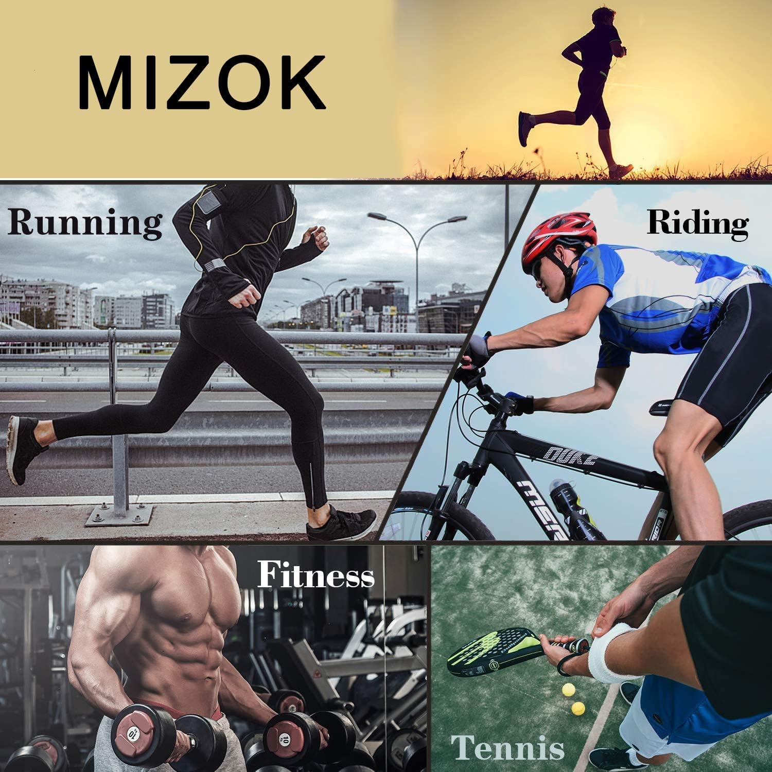MIZOK Men's Tight Yoga Mesh Training Bodybuilding Gym Workout Shorts Jammer Swimsuit - Image 6