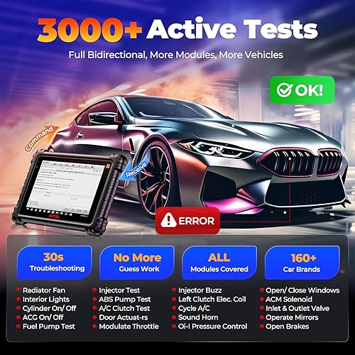 Miniatura 7 de Autel MaxiCOM MK906 PRO-TS: Android 10 2023 más nuevo Ver. de MaxiSys MS906 PRO-TS/ MS906PRO/MS906TS, codificación ECU de nivel OE, CAN FD/DoIP