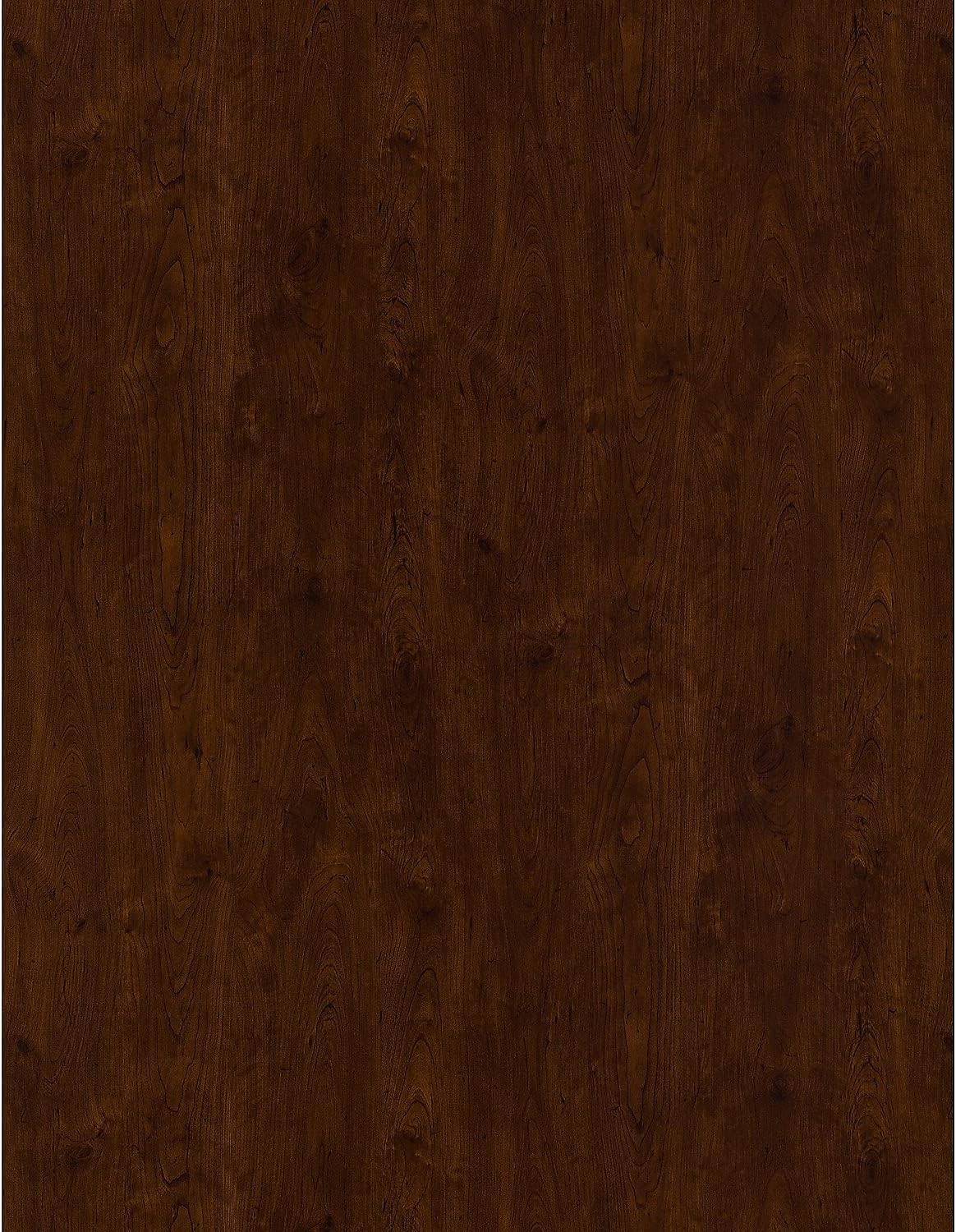 A close-up texture of the antique cherry finish of the Bush Furniture Yorktown hutch.