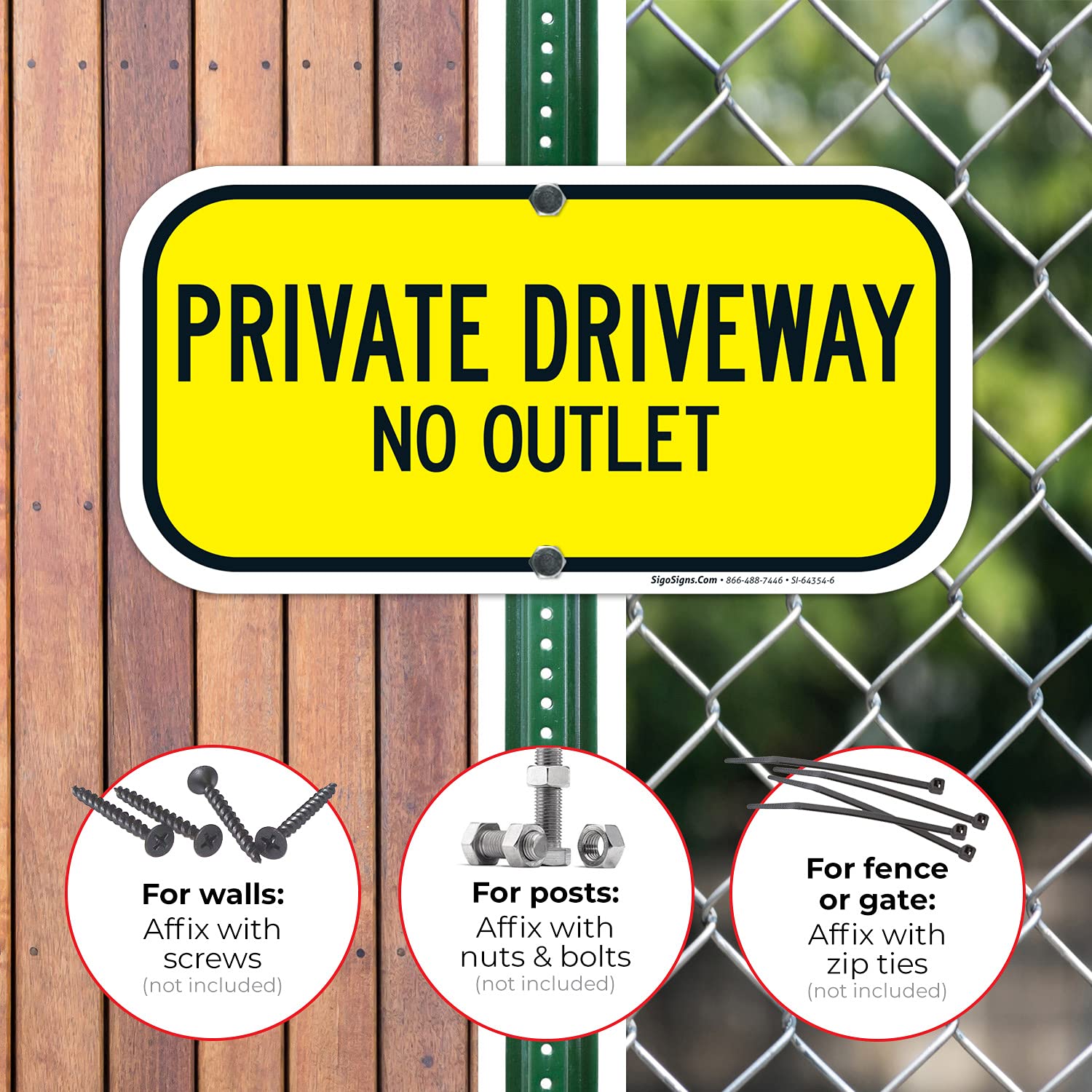 USAストリート看板　NO OUTLET Prismatic No Outlet Road Signs - USA Traffic Signs