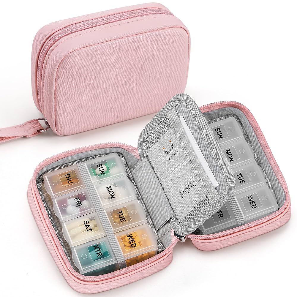 衛生日用品 what we want WWW_PILLCASE Betife Waterproof 7-Day Pill Organizer with Portable Design