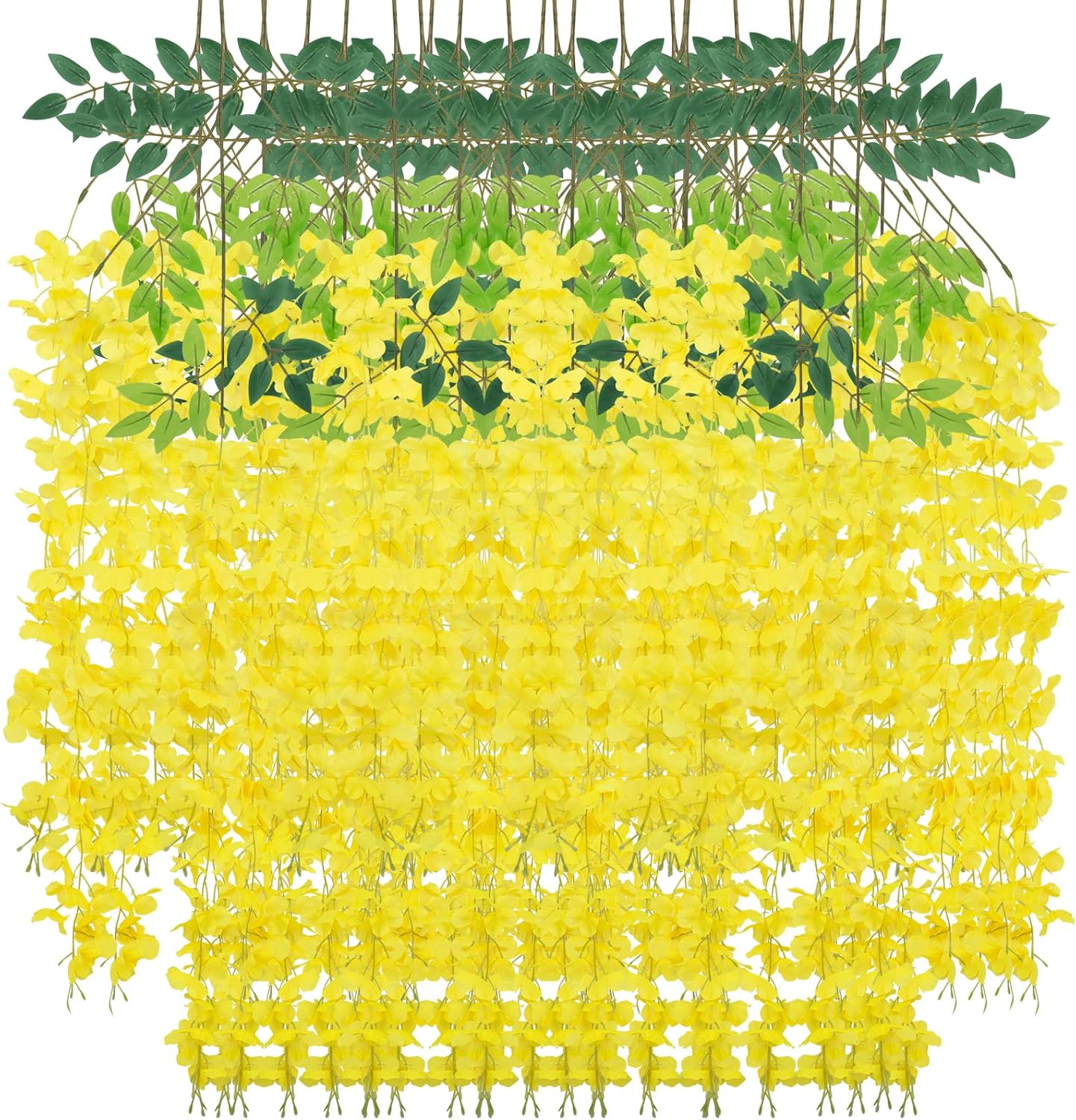 Amazon.com: LUZOGA 24 Pack Wisteria Hanging Artificial Flowers Fake ...