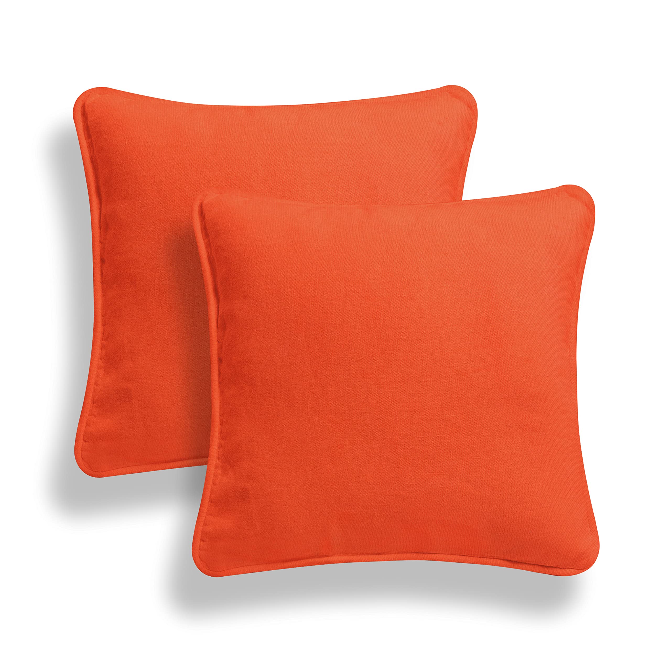 Arlinens (Peach) Pack Of 2 Plain Poly-Cotton Back & Neck Support V Shaped Pillowcase Orthopaedic/Pregnancy/Nursing Pillow Case Pair- Available In 25 Colours 74 Clear
